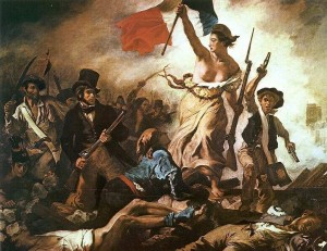 Delacroix: A Szabadság vezeti a népet